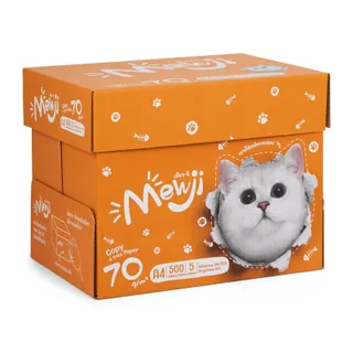 MEWJI กระดาษถ่ายเอกสาร A4 70แกรม แพ็ค 5 รีม