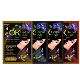 แชมพูปิดผมขาว OK Herbal