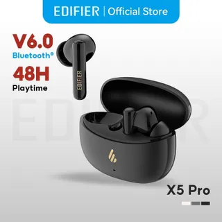 Edifier X5 Pro (2025) หูฟังไร้สาย True Wireless พร้อมระบบตัดเสียงรบกวน ANC บลูทูธ V6.0 6 ไมโครโฟน การโทรที่ชัดเจน IP55