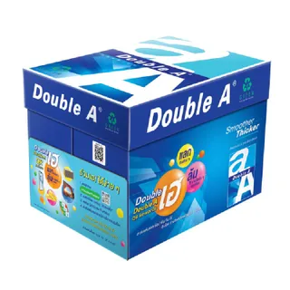 DOUBLE A  กระดาษถ่ายเอกสาร กรีน A4 80 แกรม 500 แผ่น/รีม 5 แพ็ค