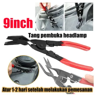 LIUOOP คีมไฟหน้า คีมไฟหน้า เครื่องมือถอดไฟหน้า เครื่องมือซ่อมไฟหน้า  ออกแบบสปริงเพื่อความสะดวก 24 x 6 x 1.5ซม