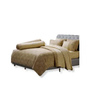 JESSICA BEDDING ชุดผ้าปูที่นอน 6 ฟุต 6 ชิ้น (คิงไซส์) รุ่น TENCEL 500 เส้นด้าย T853 สีน้ำตาล (MKP1873899)