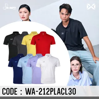 เสื้อโปโล เสื้อโปโลวาริกซ์ WARRIX รุ่น WA-212PLACL30 PIQUE POLO เสื้อวอริกซ์ ของแท้100%