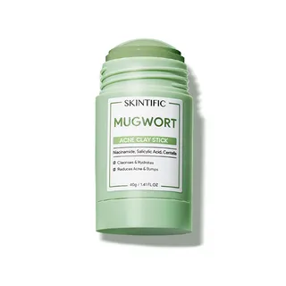 SKINTIFIC Clay Mask Mugwort สิวเคลย์มาส์กสติ๊ก 40g + อลาสก้า โวลคาโน ดีพ พอร์ คลีนซิ่ง มาส์กโคลน สติ๊ก 40g