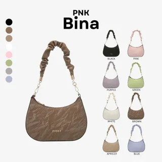 [Pinky] Bina Bag: กระเป๋าสะพายขึ้นไหล่ โลโก้ PINKY