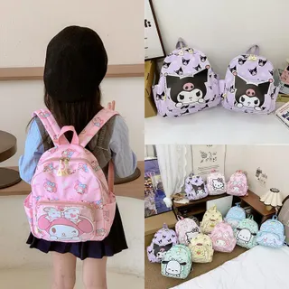 กระเป๋านักเรียนอนุบาล ดีไซน์การ์ตูนสำหรับเด็ก มีเมโลดี้และแมว KT กระเป๋าเป้เด็กน่ารัก เหมาะสำหรับออกไปข้างนอกและชุดลำลอง ขนาดเล็ก