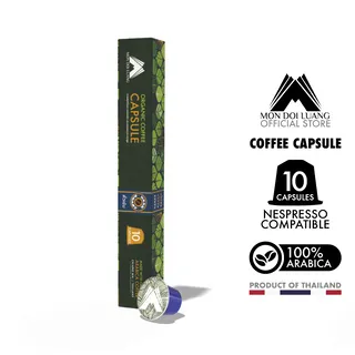 ม่อนดอยหลวง แคปซูล กาแฟออร์แกนิค 10 แคปซูล สำหรับเครื่องชง Nespresso