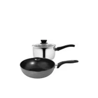 SEAGULL กระทะลึก ขนาด 28 ซม. และหม้อด้าม ขนาด 18 ซม. รุ่น 110001012 สีเจ็ท (CDS21206054)