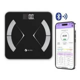 ALLWELL เครื่องชั่งน้ำหนักวัดไขมันและดัชนีมวลกาย เชื่อมแอพได้ รุ่น BodyA-X Fit สีดำ (367147-735428010)