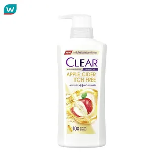 Clear เคลียร์ แชมพู แอนตี้แดนดรัฟ แอปเปิ้ลไซเดอร์ อิทช์ฟรี 400 มล.