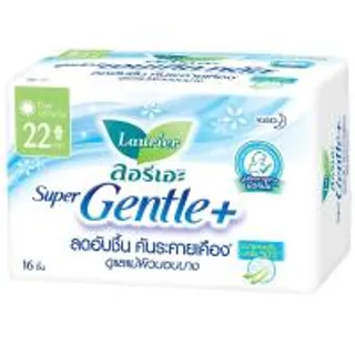 ลอรีเอะผ้าอนามัยซูเปอร์เจนเทิลพลัสมีปีก 22ซม. 16ชิ้น Laurier Sanitary Super Gentle Plus Wings 22cm. 16pcs. (8851818945043)