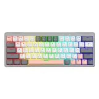 คีย์บอร์ดไร้สาย Fantech Keyboard Mechanical MK912 Gray Wireless Blue Switch (6972661285574)