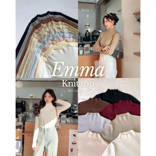 Riley.apparels - Emma knit top เสื้อคอปีน 8006