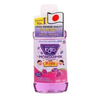 มอนดามินน้ำยาบ้วนปากสำหรับเด็กสูตรองุ่น 300มล. Mondahmin Kids Grape Mouthwash 300ml. (8850273275610)