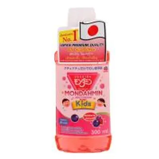 มอนดามินน้ำยาบ้วนปากสำหรับเด็กสูตรมิกซ์เบอร์รี่ 300มล. Mondahmin Kids Mixberry Mouthwash 300ml. (8850273275719)