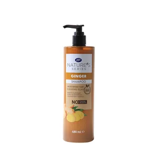 Boots NatureS Series Ginger Shampoo 480Ml บู๊ทส์ เนเจอร์ส ซีรีส์ จิงเจอร์ แชมพู 480มล.