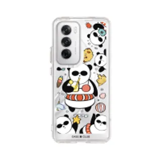 Oppo Reno 12 Clear Case Panda on The Beach (88528795107068852879523324)