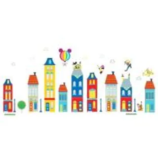 KASSA HOME สติกเกอร์ตกแต่ง ลาย Building รุ่น SDTZ-01 ขนาด 60 x 90 ซม. หลากสี (MKP1254012)