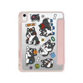 iPad Gen 10th/11th 2025 Clear Pink Baby Husky (88528796660148852879281613)