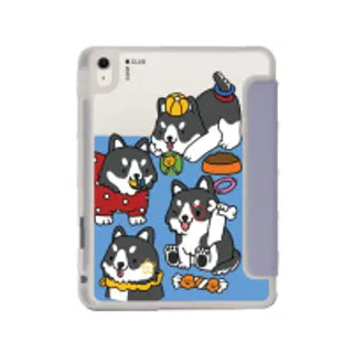 iPad Air4/5/6/7 11" 2025 (M2/M3) Clear Purple Husky Play Time (88528798923078852879290516)
