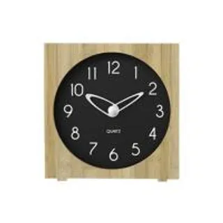 นาฬิกาตั้งโต๊ะไม้ไผ่ SNAZZ BG3003 6.4x6.4 นิ้ว สีดำ (1299993)