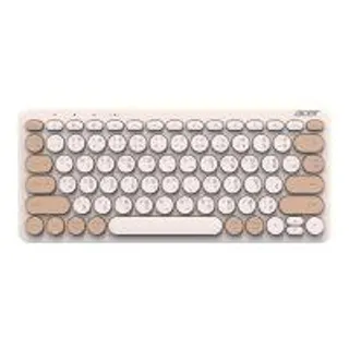 คีย์บอร์ดไร้สาย Acer Wireless & Bluetooth LV1600 White/Beige/Brown (3523601106225)