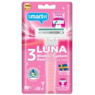 สมาร์ทเตอร์มีดโกนผู้หญิง3ใบมีดพร้อมหัวเปลี่ยน Smarter Women Triple Blade System with Cartridges (8859883701151)