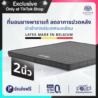 [พิเศษ สีใหม่! หนา 2 นิ้ว][มีปลายทาง] LOTUS ที่นอนยางพาราแท้ 100% ~ สี ENHANCE นำเข้าจากประเทศเบลเยียม ส่งฟรี