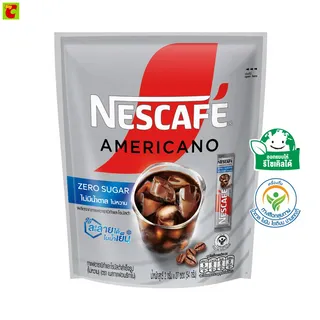 เนสกาแฟ อเมริกาโน่ผสมอาราบิก้าคั่วบดละเอียด ไม่มีน้ำตาล 2 ก. แพ็ค 27 ซอง