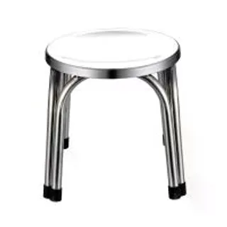 KASSA เก้าอี้สเตนเลสกลม (M) รุ่น SS-30CM สีเงิน (MKP1059002)