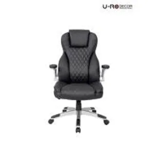 U-RO DECOR JORDAN (จอร์แดน) เก้าอี้สํานักงานพนักพิงสูง สีดำ (MKP1923146)