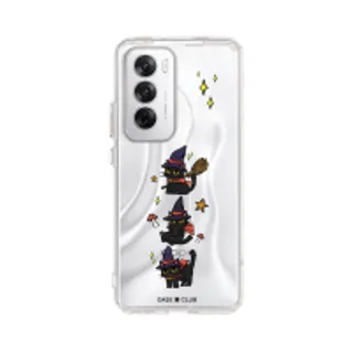 Oppo Reno 12 Clear Case Witch Cat (88528795107068852879311648)