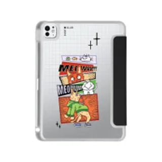iPad Pro 11" (2024) Clear Black Comic Cat (88528792829318852879217209)