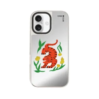 iPhone 16 Mirror Case MagSafe Orange Tiger (88528799927178852879479256)