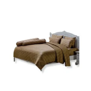 JESSICA BEDDING ชุดผ้าปูที่นอน 6 ฟุต 6 ชิ้น (คิงไซซ์) รุ่น JACQUARD SILKSHINE 500 เส้นด้าย QS768 สีน้ำตาล (MKP1864094)