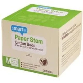 สมาร์ทเตอร์สำลีก้านกระดาษM 300ก้าน Smarter Paper Stem Cotton Buds M 300pcs. (8853474062164)