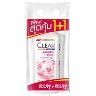 เคลียร์แชมพูซากุระเฟรชแอนตี้แดนดรัฟสกาล์ปแคร์ 350มล. 1แถม1 Clear Sakura Fresh Anti Dandruff Scalp Care Shampoo 350ml. 1Free1 (8851932463751)