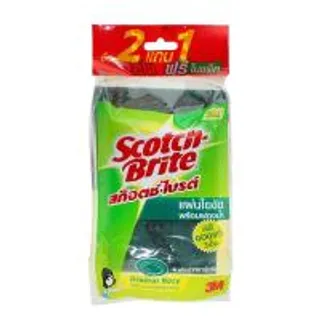 3เอ็มใยขัดสองประสงค์ขนาด 3X4นิ้ว แพค 2 3M 2 Side Wav Shape 3X4inches Pack 2 (8850304015161)