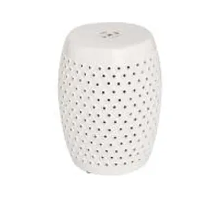 CENTRAL HOME เก้าอี้ลายฉลุ ขนาด 45 ซม. สีขาว (CDS91519672)