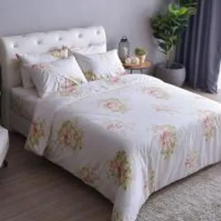 LUCKY MATTRESS ผ้าปูที่นอน COTTON 100% SIGNATURE COTTON COLLECTION 6 ฟุต CD 010 สีครีม (MKP1390130)