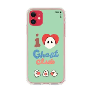 iPhone 11 Clear Case I Love Ghost Club Green (88528790006278852879512762)