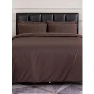 LUCKY MATTRESS ผ้าปูที่นอนพร้อมผ้านวม ป้องกันไรฝุ่น Micro Touch Earth Tone Stlye ขนาด 6 ฟุต สูง 14 นิ้ว (35.5 CM.) ลาย MC 008 สีน้ำตาล (MKP1231054)