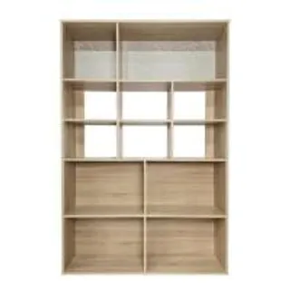 ชั้นวางของ 5 ชั้น ME LIVING สี SOLID OAK/MARBLE GREY (1225325)