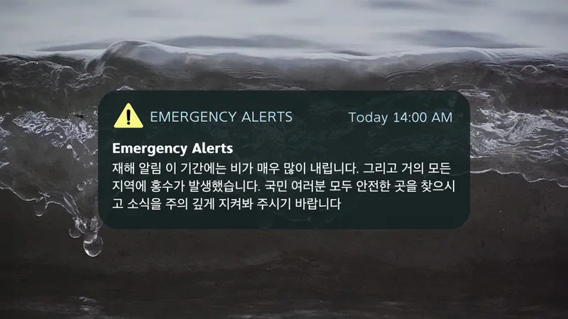 ไม่ว่าจะฝนตกหนัก น้ำท่วม แผ่นดินไหว ระบบ Emergency Alert ของเกาหลีก็พร้อมแจ้งเตือน ด้วยเป้าหมายรักษาชีวิตประชาชน