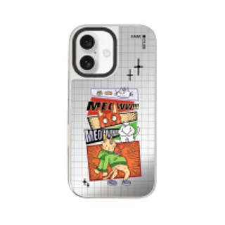 iPhone 16 Mirror Case MagSafe Comic Cat (88528799927178852879217209)