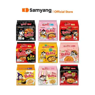 [แพ็ก 5] Samyang Buldak ซัมยัง บูลดัก บะหมี่กึ่งสำเร็จรูป เลือกรสชาติ