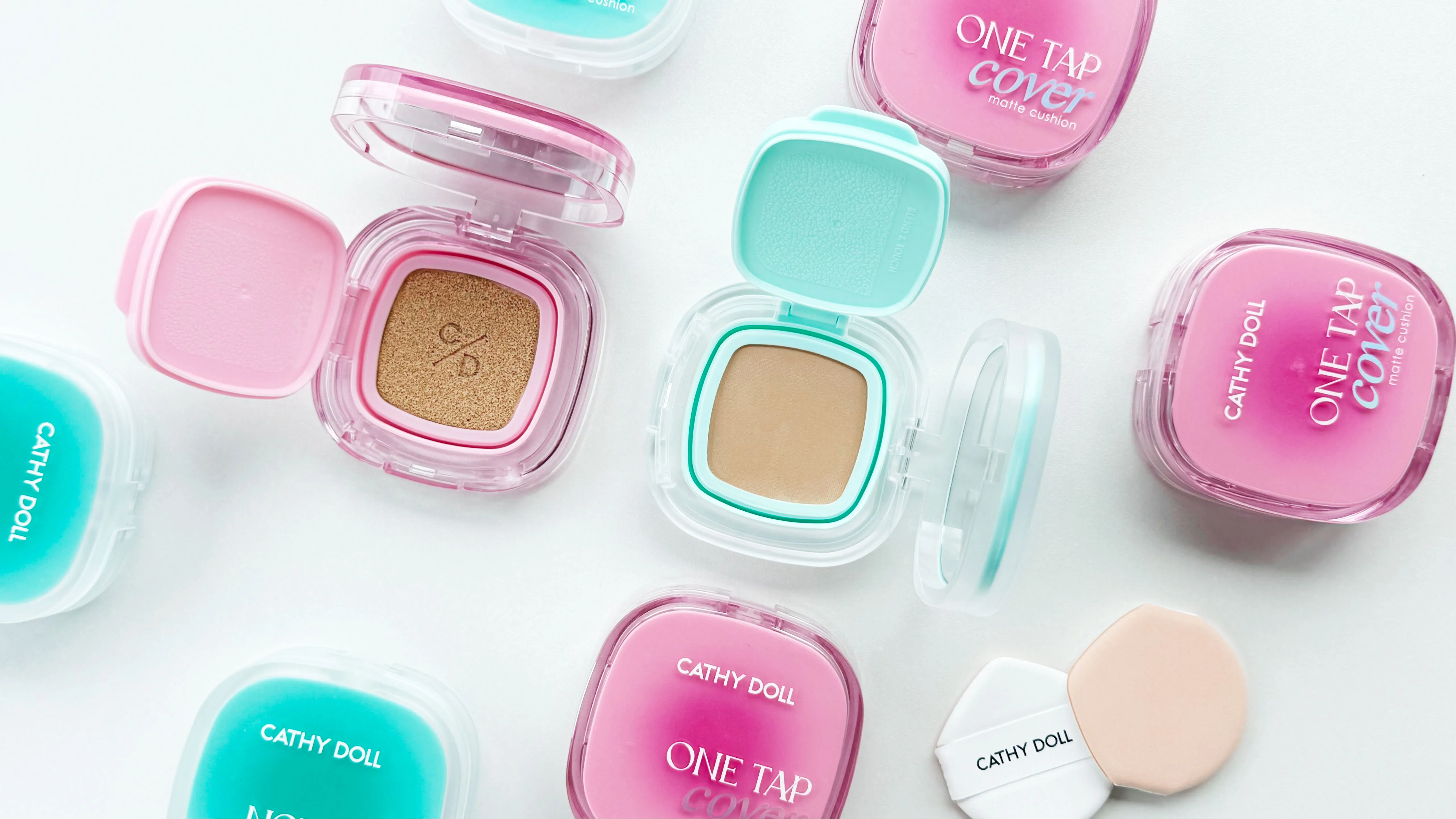 รีวิวคุชชั่น Cathy Doll One Tap Cover Matte และ Cathy Doll Not Too Matte Slide ตบผิวเป๊ะ ลากผิวโกลว์