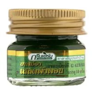 กรีนเฮิร์บยาหม่องเสลดพังพอน 10กรัม Green Herb Coolin Balm 10g. (8857102910506)