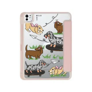 iPad Pro 11" (2024) Clear Pink Dachshund & Friends (88528794212178852879352351)