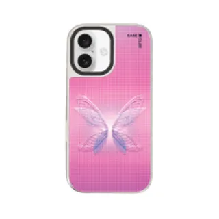 iPhone 16 Mirror Case MagSafe Halftone Butterfly (88528799927178852879187021)
